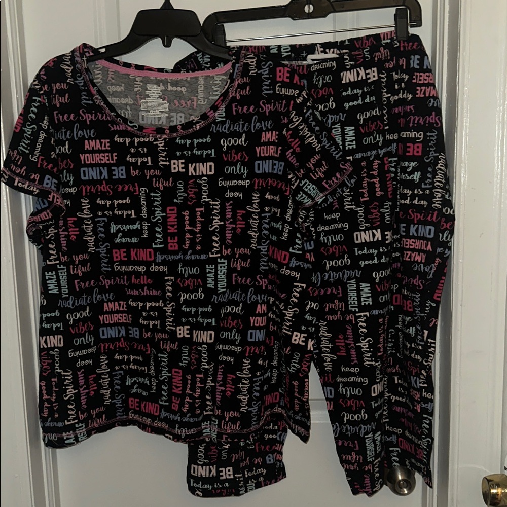 Women’s Black pajama Pants set